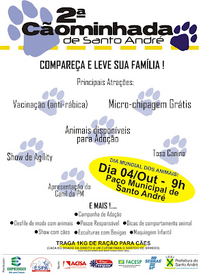 Cia Canina convida 2ª Cãominhada de Santo André